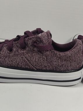 Converse All Star Chuck Taylors Casual Knit Low-Top Sneaker in Heathered Plum
